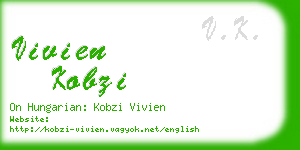 vivien kobzi business card